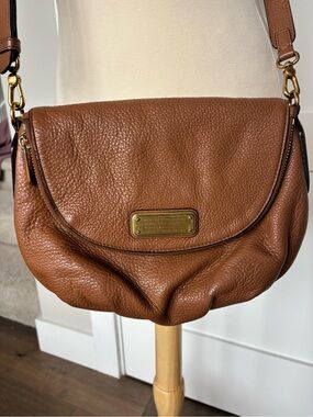Marc by Marc Jacobs Natasha Brown Leather Crossbody Shoulder Bag